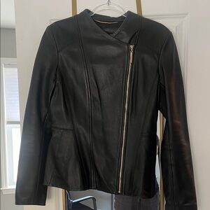 Ellen Tracy Black Leather Jacket